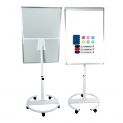 MOZOS TM71-WH Tablica magnetyczna jezdna flipchart 70x100cm