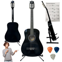 V-TONE BCG BK gitara klasyczna 4/4 czarna do nauki dla początkujących