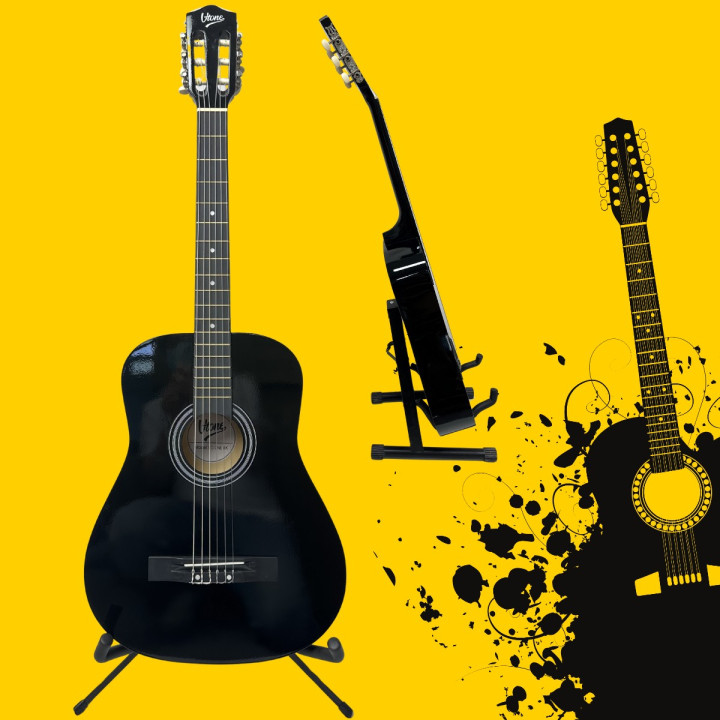 V-TONE BCG BK gitara klasyczna 4/4 czarna do nauki dla początkujących