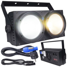 LIGHT4ME BLINDER LED 2x100W oświetlacz sceniczny reflektor stroboskop