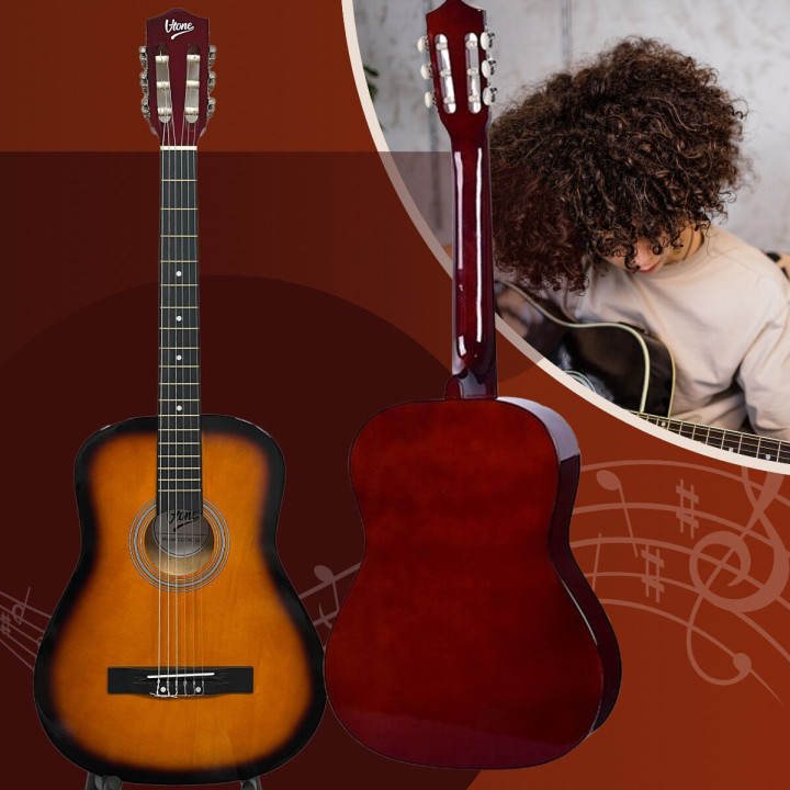 V-TONE BCG SB gitara klasyczna 4/4 sunburst do nauki dla początkującyc