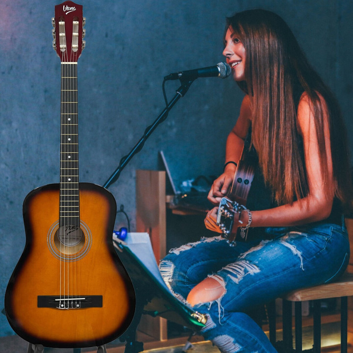 V-TONE BCG SB gitara klasyczna 4/4 sunburst do nauki dla początkującyc