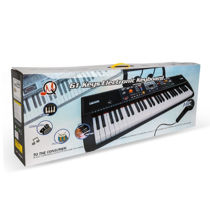 MQ 6115L keyboard edukacyjny podświetlane klawisze + mikrofon