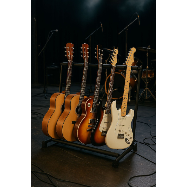 MOZOS STND-5 Uchwyt stojak statyw na 5 gitar