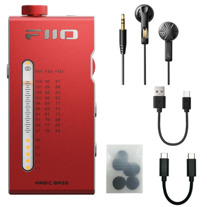 FiiO RR11 Przenośne radio FM czerwone