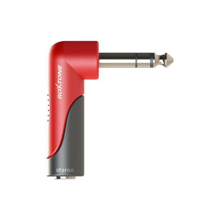 ROXTONE adapter kątowy jack 6,3mm stereo - gniazdo jack 6,3mm stereo