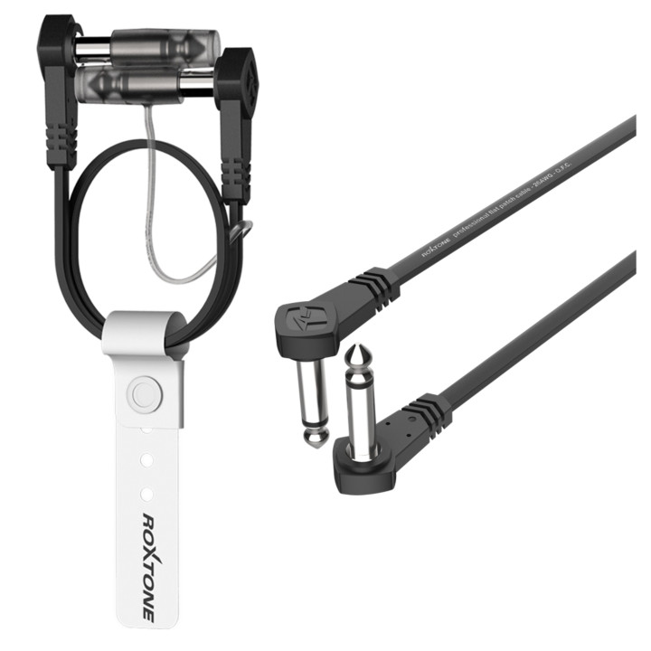 ROXTONE FPJJ100L0003 kabel audio 0,3m 2x wtyk jack 6,3mm mono kątowy