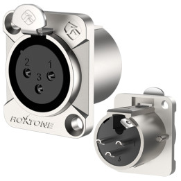 ROXTONE RX3FD-NT gniazdo XLR żeńskie tablicowe panelowe