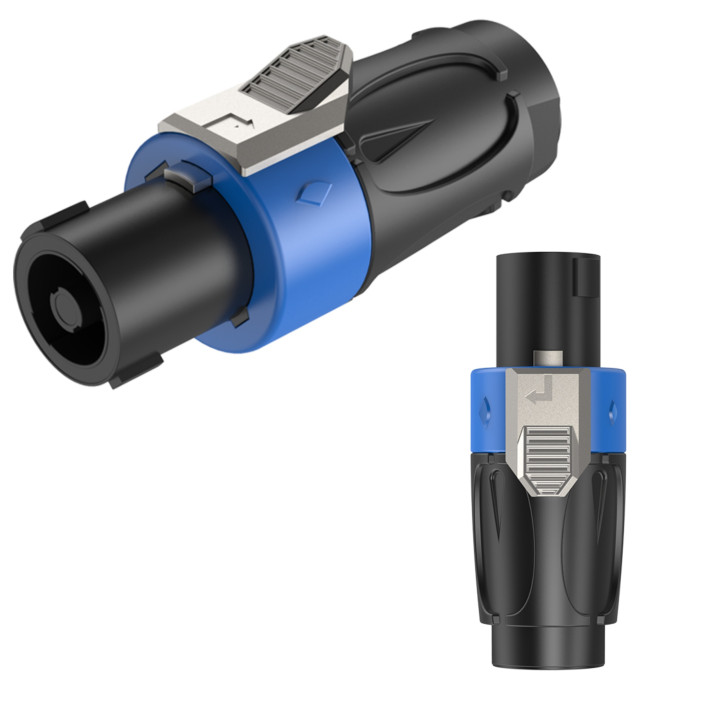 ROXTONE RS4F-N-BU wtyk głośnikowy SpeakON 4-pin niebieski