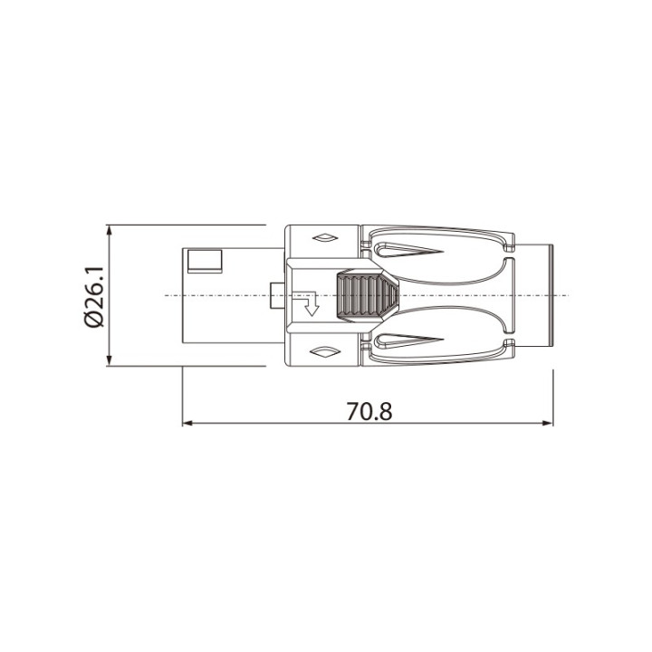 ROXTONE RS4F-N-BU wtyk głośnikowy SpeakON 4-pin niebieski