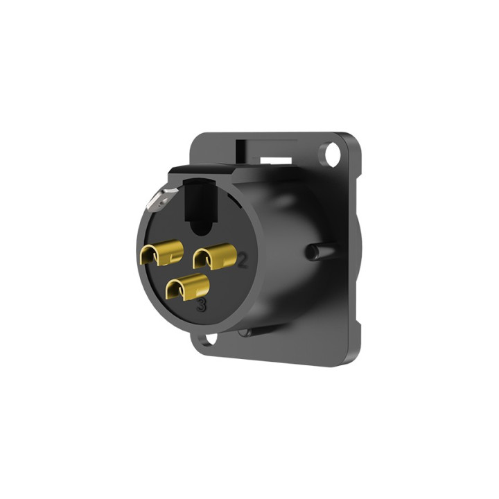 ROXTONE RX3FD-BG gniazdo XLR męskie tablicowe panelowe