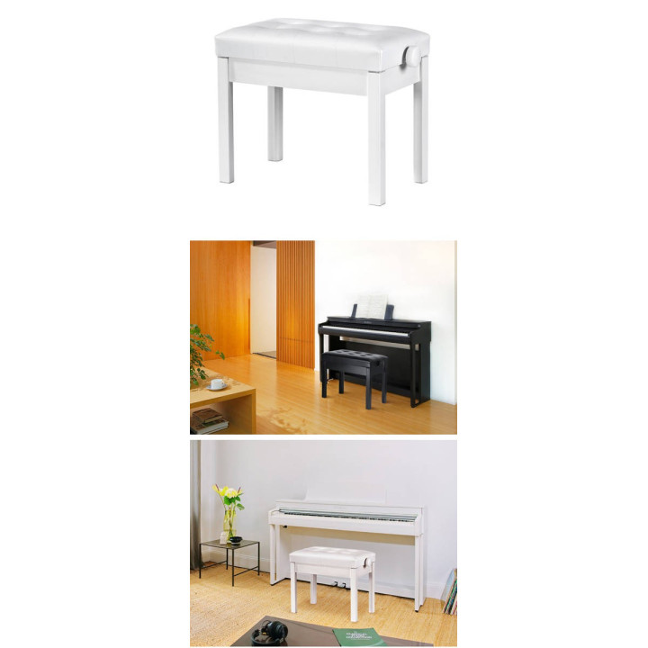 KA-LINE STAND BA-212-WH ława do fortepianu biała
