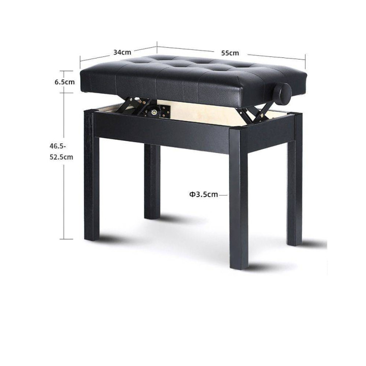 KA-LINE STAND BA-212-WH ława do fortepianu biała