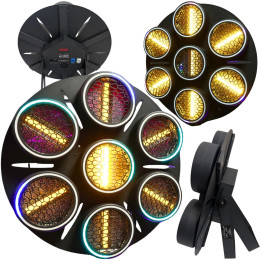 EVOLIGHTS LUMEN 7 RING 7x30W RGB LED reflektor vintage retro