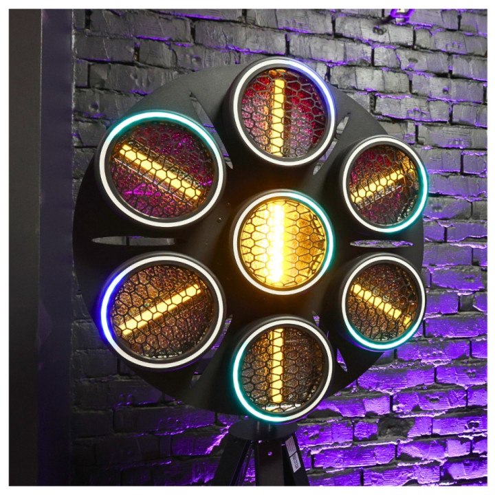 EVOLIGHTS LUMEN 7 RING 7x30W RGB LED reflektor vintage retro
