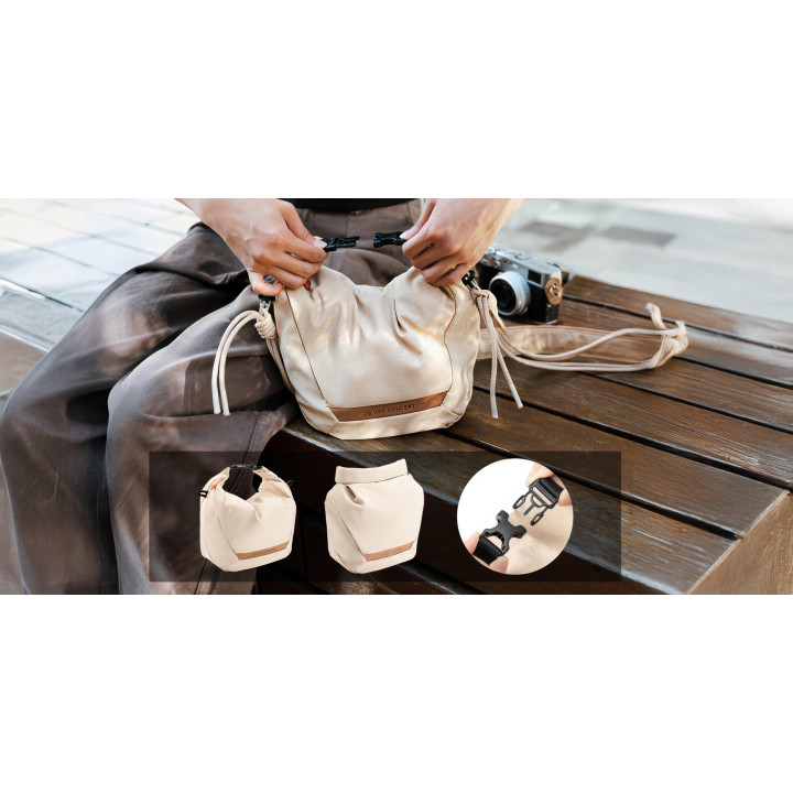 K&F Concept Urban Wander Sling U11 Torba fotograficzna 5 L beżowa