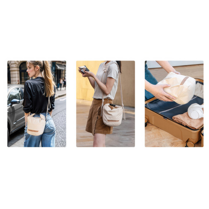 K&F Concept Urban Wander Sling U11 Torba fotograficzna 5 L beżowa