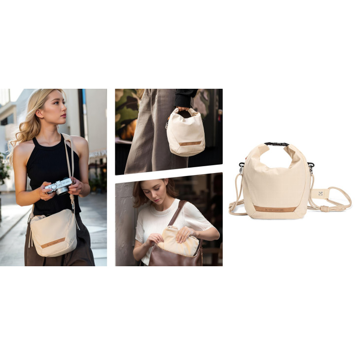 K&F Concept Urban Wander Sling U11 Torba fotograficzna 5 L beżowa