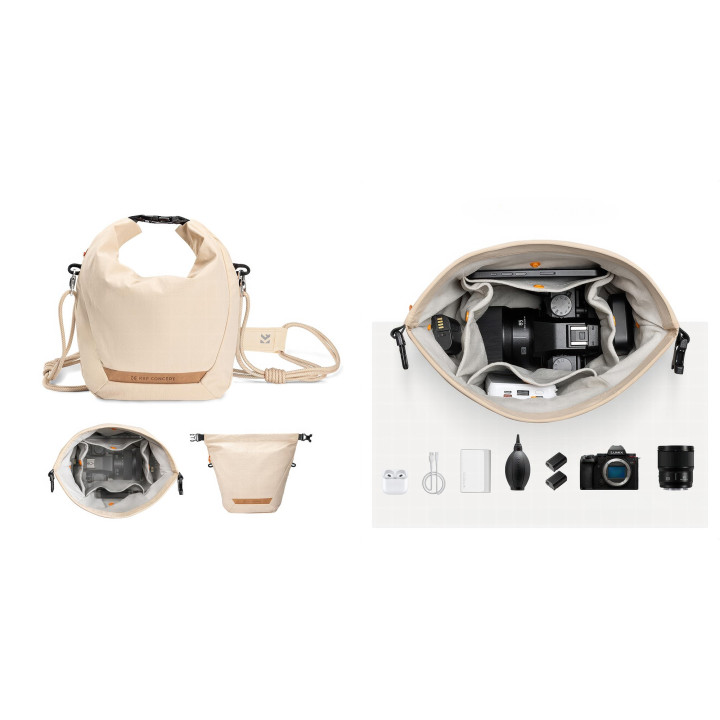 K&F Concept Urban Wander Sling U11 Torba fotograficzna 5 L beżowa