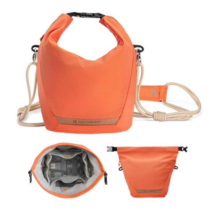 K&F Concept Urban Wander Sling U11 Torba fotograficzna 5L pomarańczowa