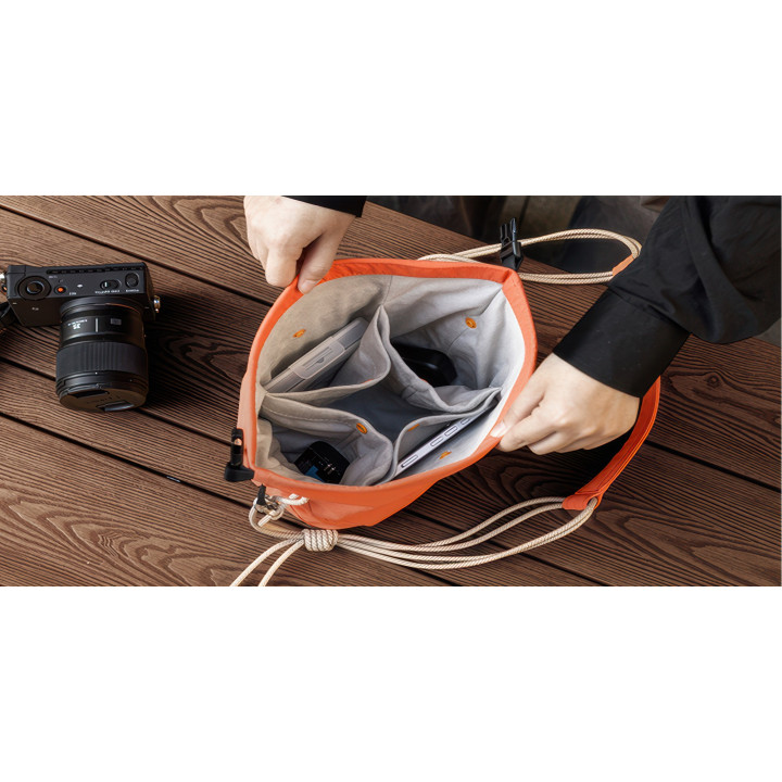 K&F Concept Urban Wander Sling U11 Torba fotograficzna 5L pomarańczowa