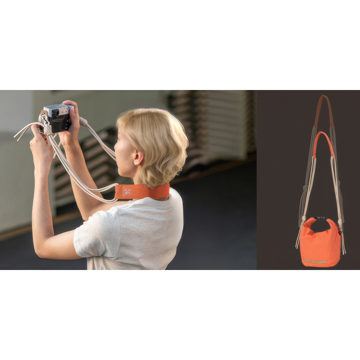 K&F Concept Urban Wander Sling U11 Torba fotograficzna 5L pomarańczowa