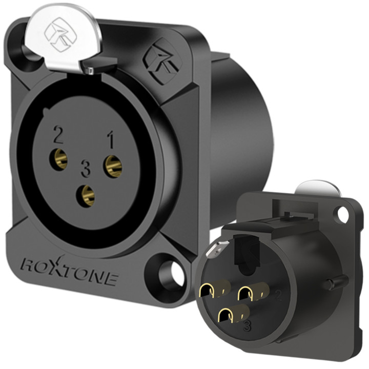 ROXTONE RX3FD-BG gniazdo XLR tablicowe panelowe