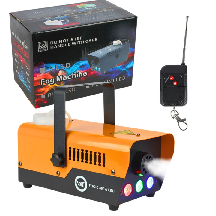 LIGHT4ME FOGIC 400W LED generator wytwornica dymu mgły RGB pilot