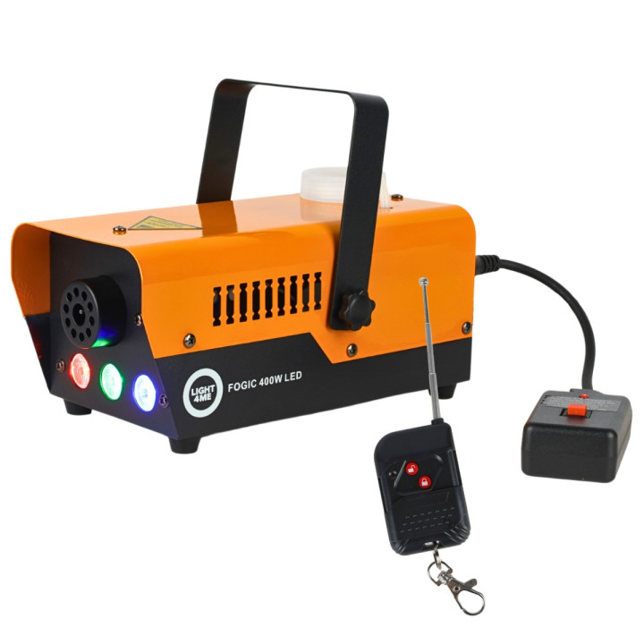 LIGHT4ME FOGIC 400W LED generator wytwornica dymu mgły RGB pilot