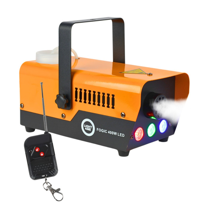 LIGHT4ME FOGIC 400W LED generator wytwornica dymu mgły RGB pilot