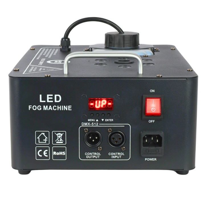 LIGHT4ME VESU 1200W V2 generator wytwornica dymu pionowego LED pilot
