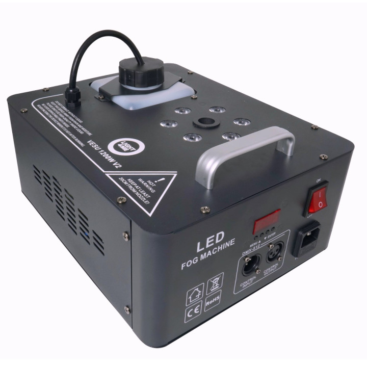LIGHT4ME VESU 1200W V2 generator wytwornica dymu pionowego LED pilot