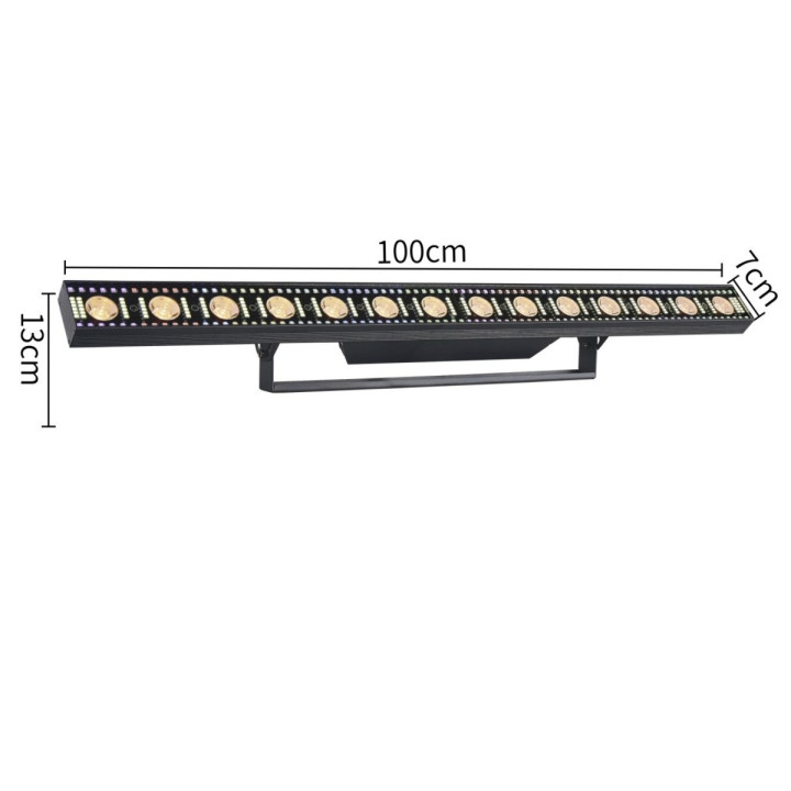 LIGHT4ME VENOM STROBE BAR V2 listwa oświetleniowa LED DMX 14x3W WW