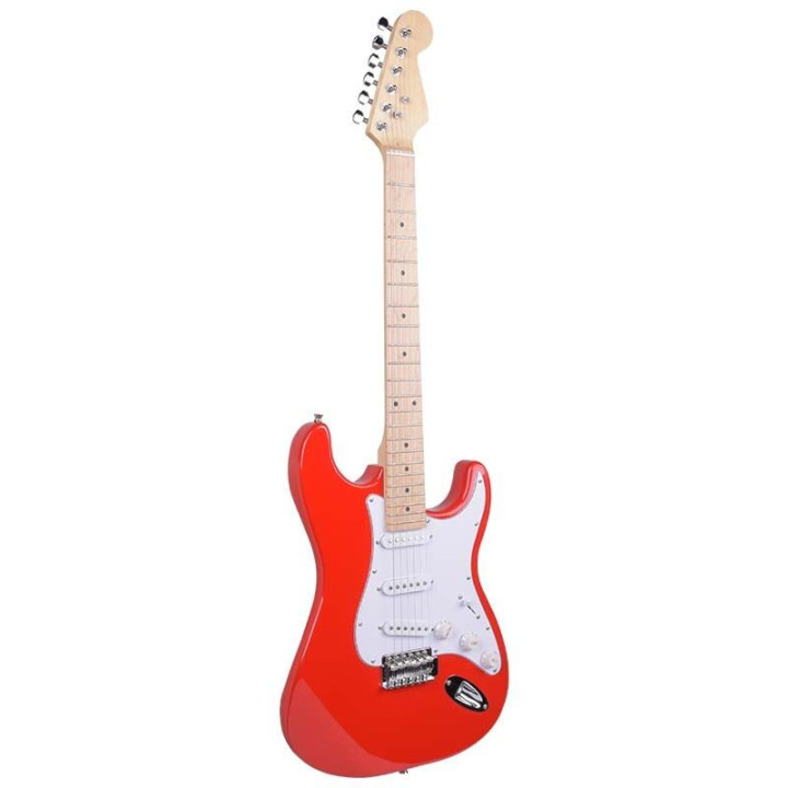 NN EG SET RED zestaw gitarowy gitara elektryczna stratocaster