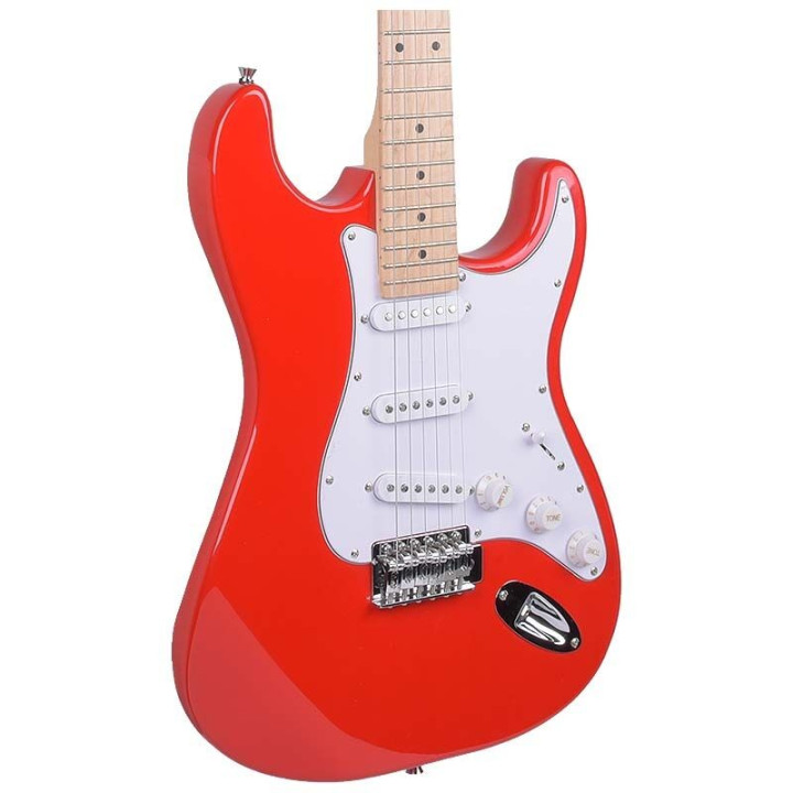 NN EG SET RED zestaw gitarowy gitara elektryczna stratocaster