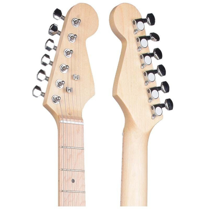NN EG SET RED zestaw gitarowy gitara elektryczna stratocaster