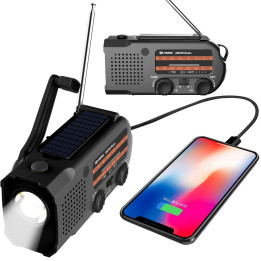 MOZOS ER-01 radio FM/AM solarne+dynamo