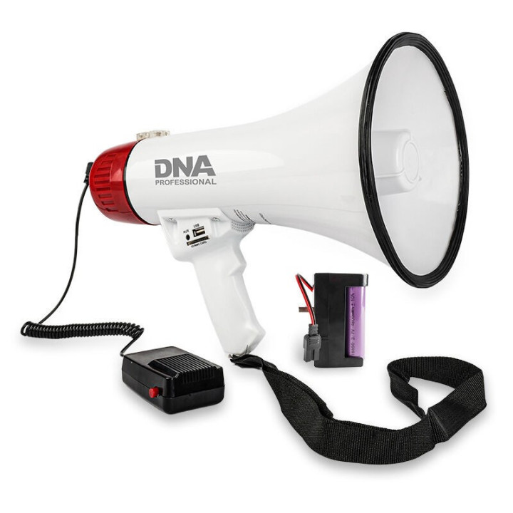 DNA MEGA1 megafon 30W wzmacniacz głosu syrena USB Bluetooth AUX micro
