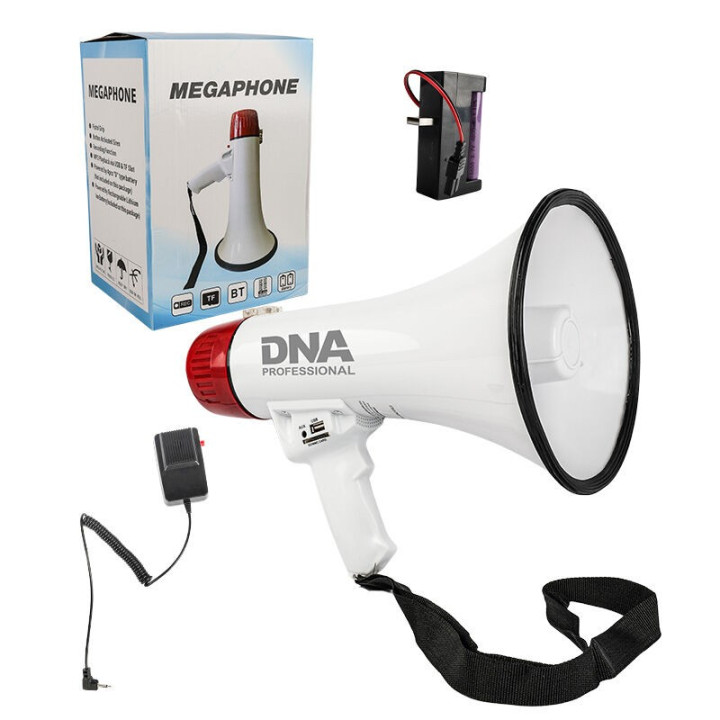DNA MEGA1 megafon 30W wzmacniacz głosu syrena USB Bluetooth AUX micro