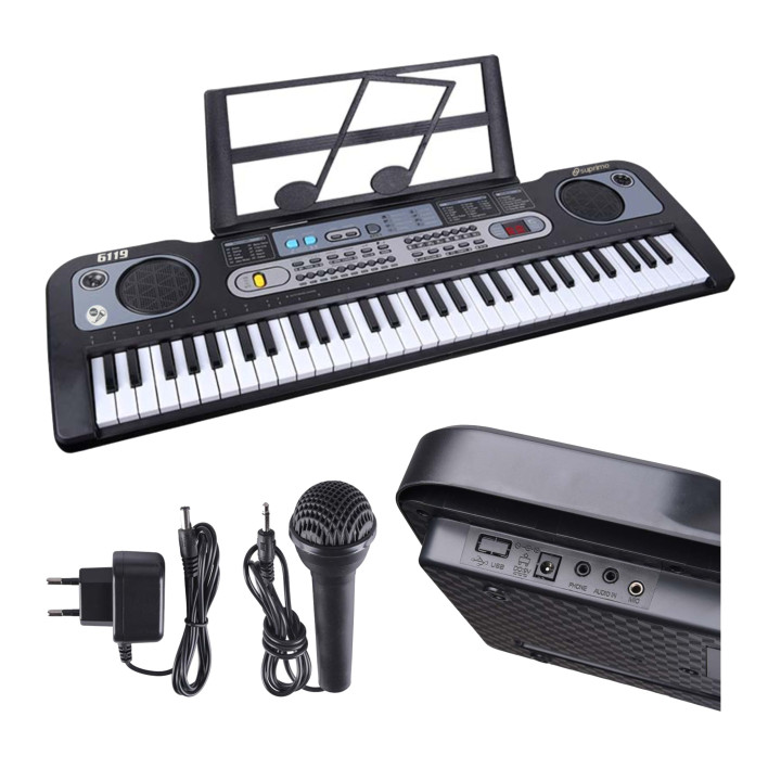SUPRIMO 6119 KEYBOARD klawisze organy z mikrofonem dla dzieci