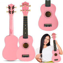 SUPRIMO UK21 PK ukulele sopranowe 21" różowe drewniane dla dzieci