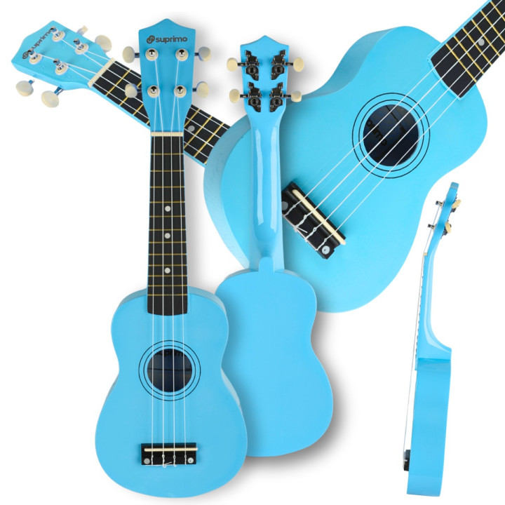 SUPRIMO UK21 LB ukulele sopranowe 21" niebieskie drewniane dla dzieci
