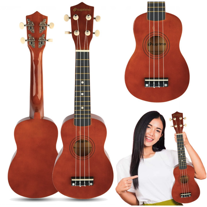 SUPRIMO UK21 DW ukulele sopranowe 21" ciemne drewno dla dzieci