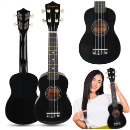 SUPRIMO UK21 BK ukulele sopranowe 21" czarne drewniane dla dzieci