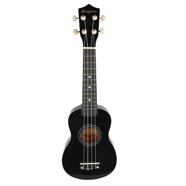 SUPRIMO UK21 BK ukulele sopranowe 21" czarne drewniane dla dzieci