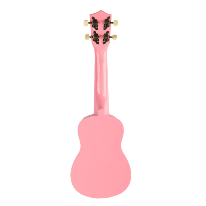 SUPRIMO ukulele sopranowe 21" różowe drewniane pokrowiec 3 kostki