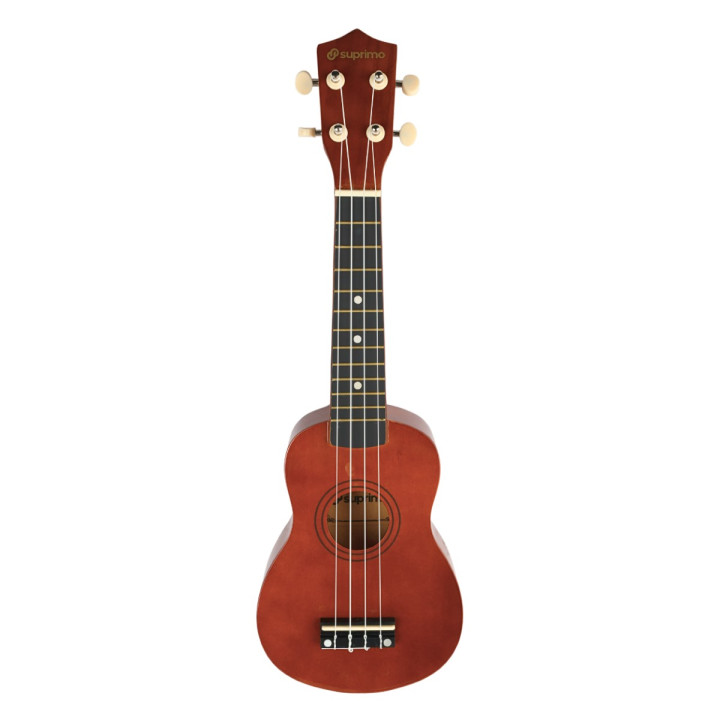 SUPRIMO ukulele sopranowe 21" ciemne drewno pokrowiec 3 kostki do gry