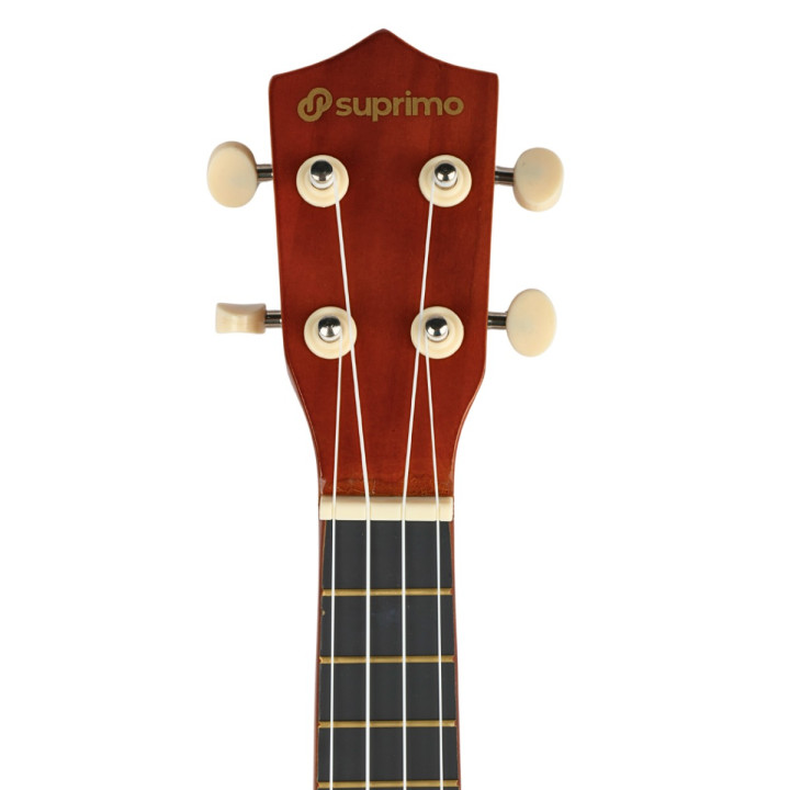 SUPRIMO ukulele sopranowe 21" ciemne drewno pokrowiec 3 kostki do gry
