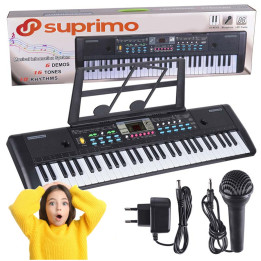 SUPRIMO 605 UFB KEYBOARD organy z mikrofonem dla dzieci
