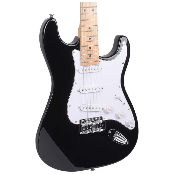 NN EG SET BK zestaw gitarowy gitara elektryczna stratocaster